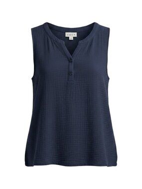 Dash Sleeveless Henley Top XL Navy